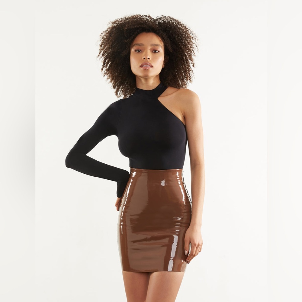 Commando Faux Patent Leather Mini Skirt